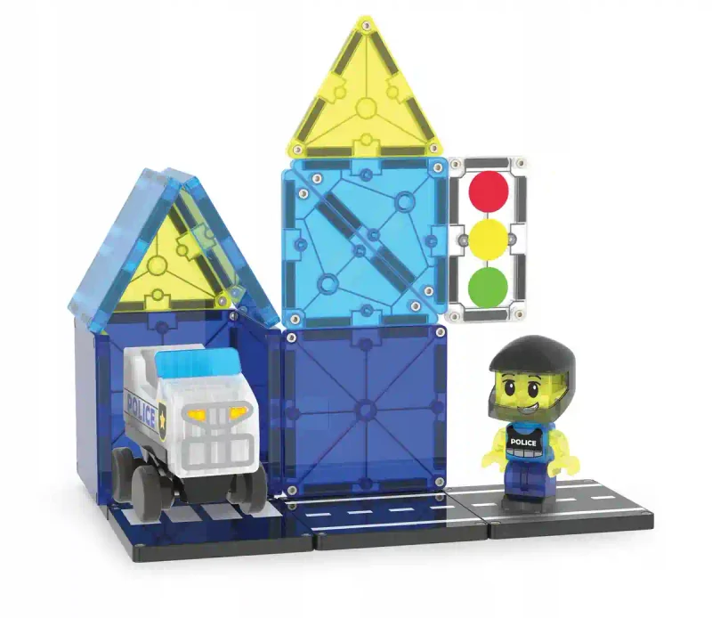 Constructor magnetic MT Police Patrol Set 20 pcs 252020MT 2