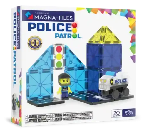 Constructor magnetic MT Police Patrol Set 20 pcs 252020MT