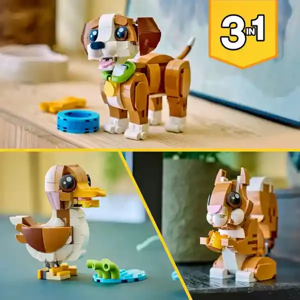 Lego 31382 CUTE ANIMALS: PLAYFUL PUPPY DOG 4