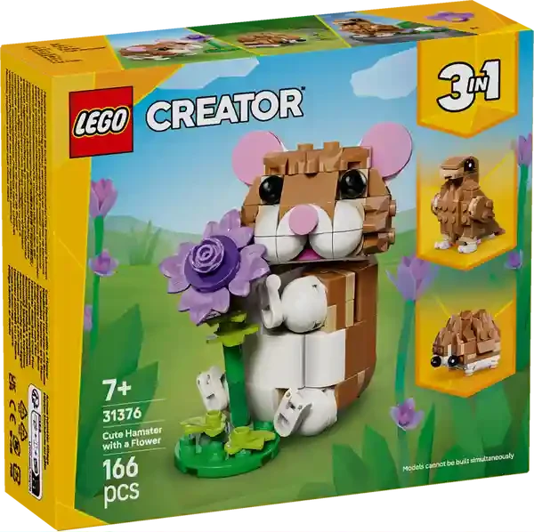 Lego 31376 CUTE HAMSTER WITH A FLOWER 2