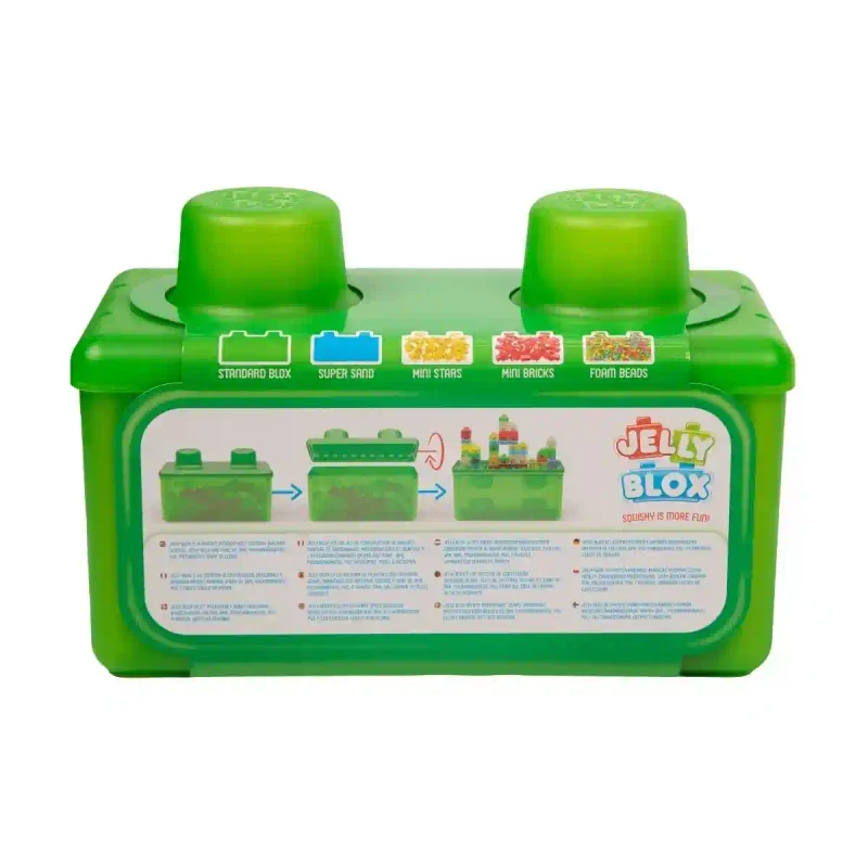 Jelly Blox - Construieste si joaca-te, cutie depozitare, 30 piese 931693 4