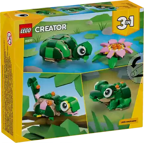 Lego 31377 TURTLE WITH A WATER LILY FLOWER 2