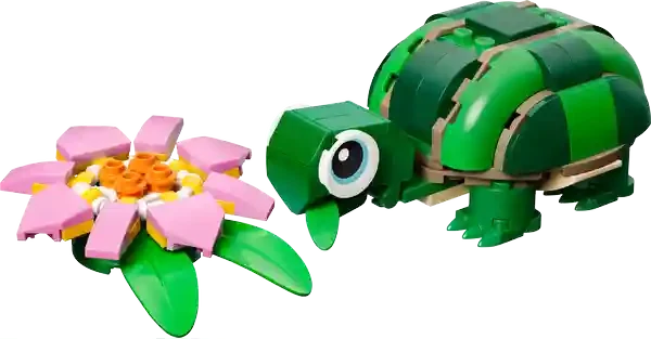 Lego 31377 TURTLE WITH A WATER LILY FLOWER 7