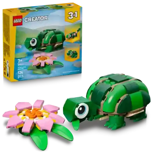 Lego 31377 TURTLE WITH A WATER LILY FLOWER 8