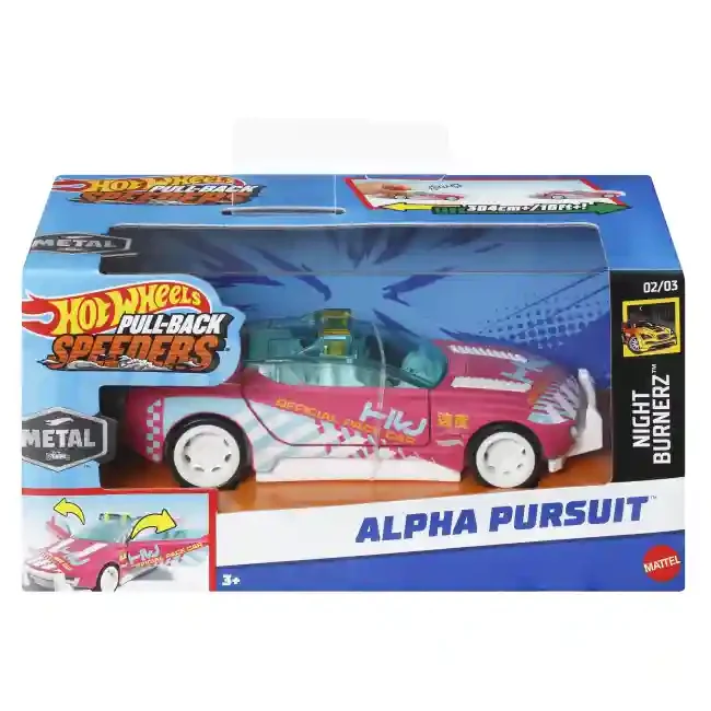 HPR70 Masina Hot Wheels de inertie Pull-Back Speeders (as.) 8