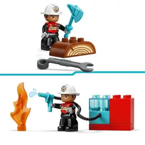 Lego 10473 Fire Truck whith hose and Fir