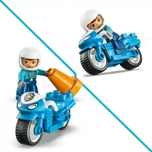 Lego 10471 Blue Police Motorcycle