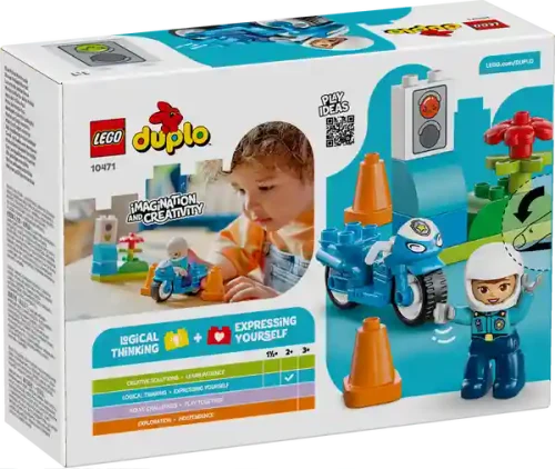 Lego 10471 Blue Police Motorcycle
