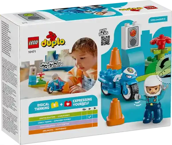 Lego 10471 Blue Police Motorcycle 2