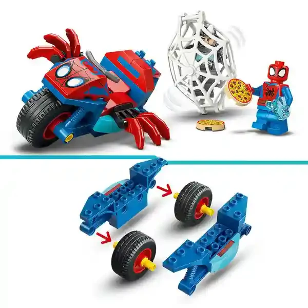 Lego 11206 Spidey on his Motorcycle vs Rhino 6