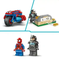 Lego 11206 Spidey on his Motorcycle vs Rhino 5