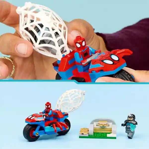Lego 11206 Spidey on his Motorcycle vs Rhino 4