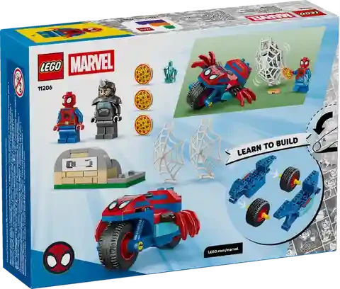 Lego 11206 Spidey on his Motorcycle vs Rhino 2