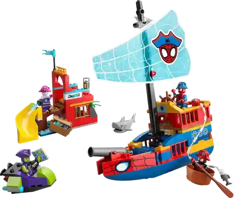 Lego 11208 Team Spidey Pirate Ship 7