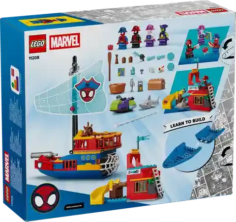 Lego 11208 Team Spidey Pirate Ship 2