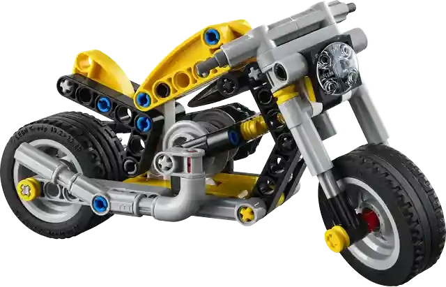 Lego 42225 Motocicleta galbena 9