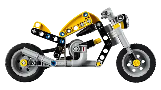 Lego 42225 Motocicleta galbena 8