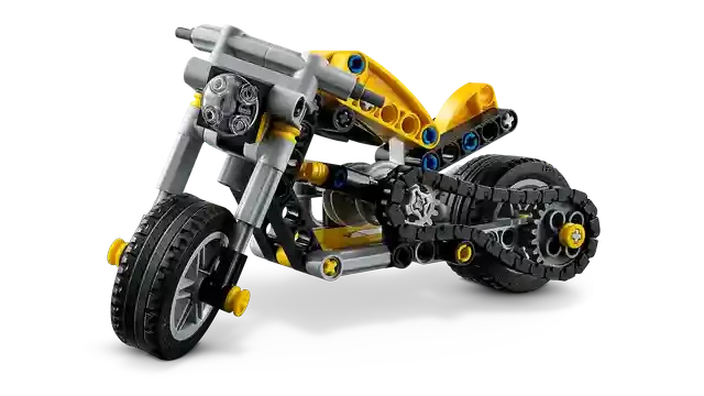 Lego 42225 Motocicleta galbena 7