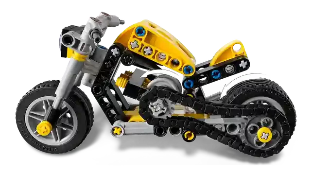 Lego 42225 Motocicleta galbena 6