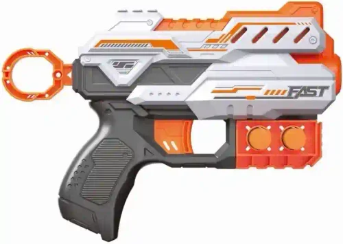 BH705 Blaster de jucarie manual cu gloante din spuma, 6 proiectile, Fast Pioneer
