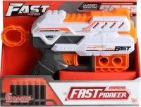 BH705 Blaster de jucarie manual cu gloante din spuma, 6 proiectile, Fast Pioneer