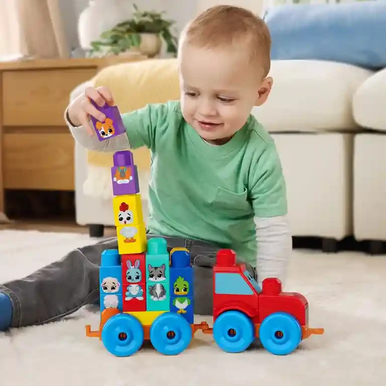 JKG33 Constructor educativ Tractor cu animale 4