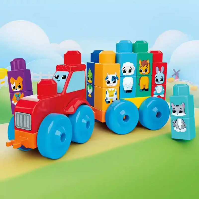 JKG33 Constructor educativ Tractor cu animale 3