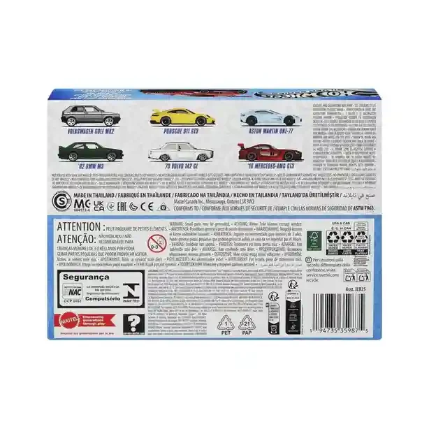JLB25 Set 6x Hot Wheels Silver Series 1:64 9