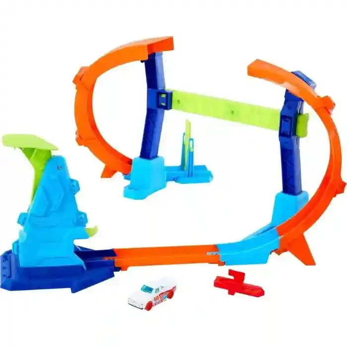 JLM91 Set Hot Wheels Corkscrew Jump Champion 2