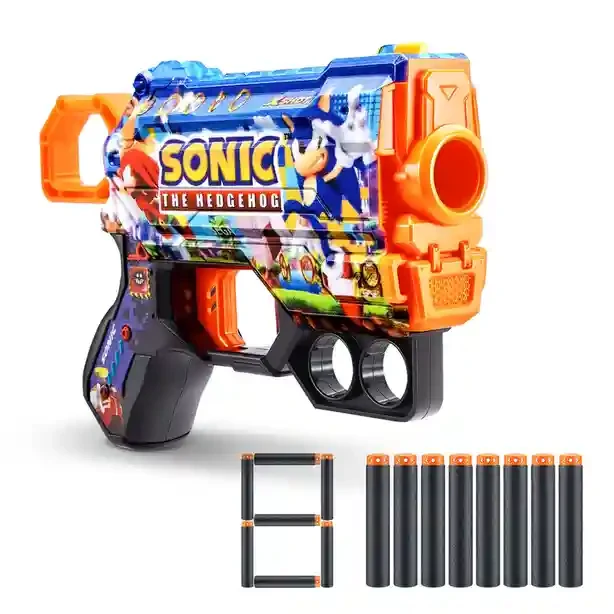 36679 Jucarie Pistol X-Shot Skins Menace, Sonic, 8 cartuse, S1, Zuru 2