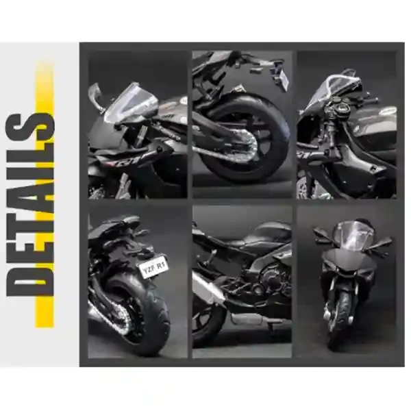 Masina metalica MSZ Die-cast model YAMAHA YZF-R1, 1:18, ast 67705 4
