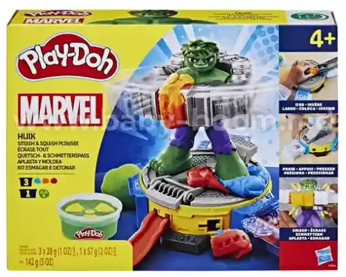 Set de joaca Play-Doh HAS PD Hulk Smash and Squish F9826