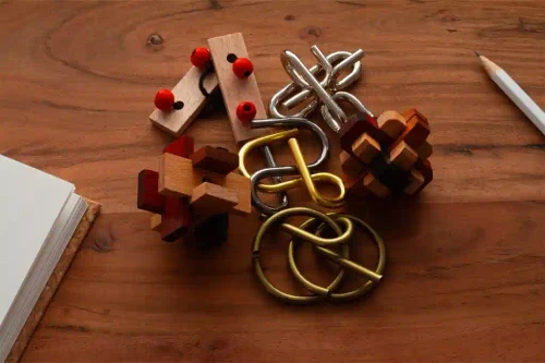 Joc de logica Puzzle mecanic RECENT Brain Set of 6 RT5144