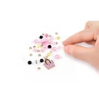 Set creativ, minigeanta si bratara MIR Juicy Couture Mini Handbag and DIY Bracelet, ast 4471M 6