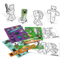 Set creativ, imagini de colorat Minecraft CDU MC85758 3