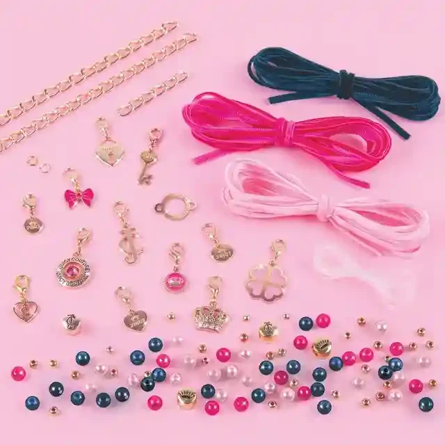 Set creativ, bratari velvet si pierle MIR Juicy Couture Charmed By Velvet & Pearls 4417M 2